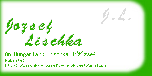 jozsef lischka business card